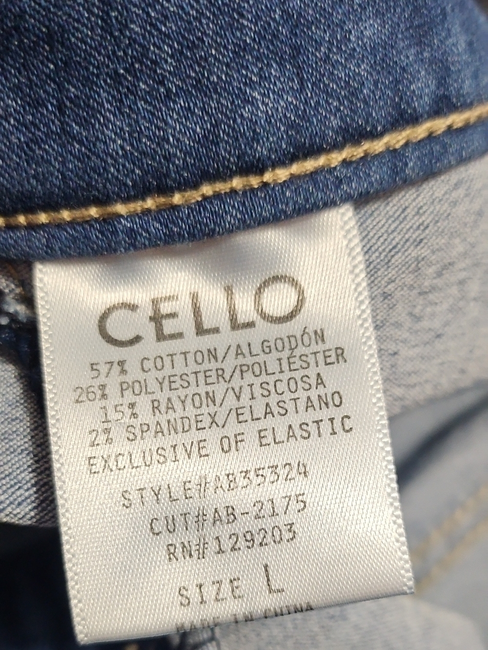 Cello Medium Blue Flare Jeans - Wide Leg - Size Large - Picture 9 of 10